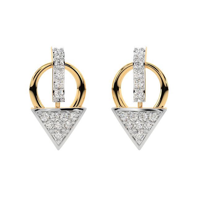 Eileen Round Diamond Stud Earrings